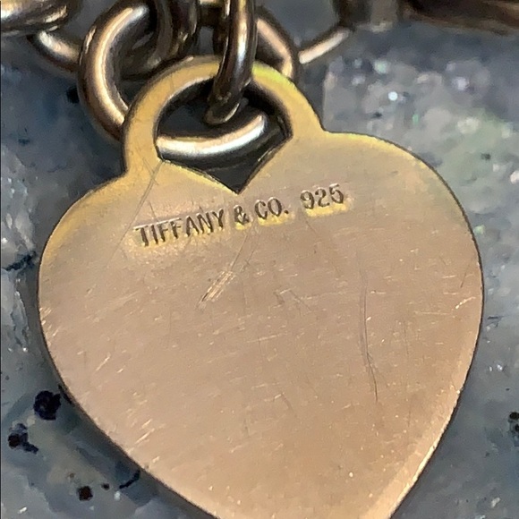 TIFFANY & CO. HEART BRACELET 925 STERLING SILVER - Picture 7 of 8